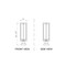 Z-Lite Aura 1 Light Outdoor Pier Mounted Fixture, 6in. W x 27in. H, Black 5013PHBS-SQPM-BK - alternate 2